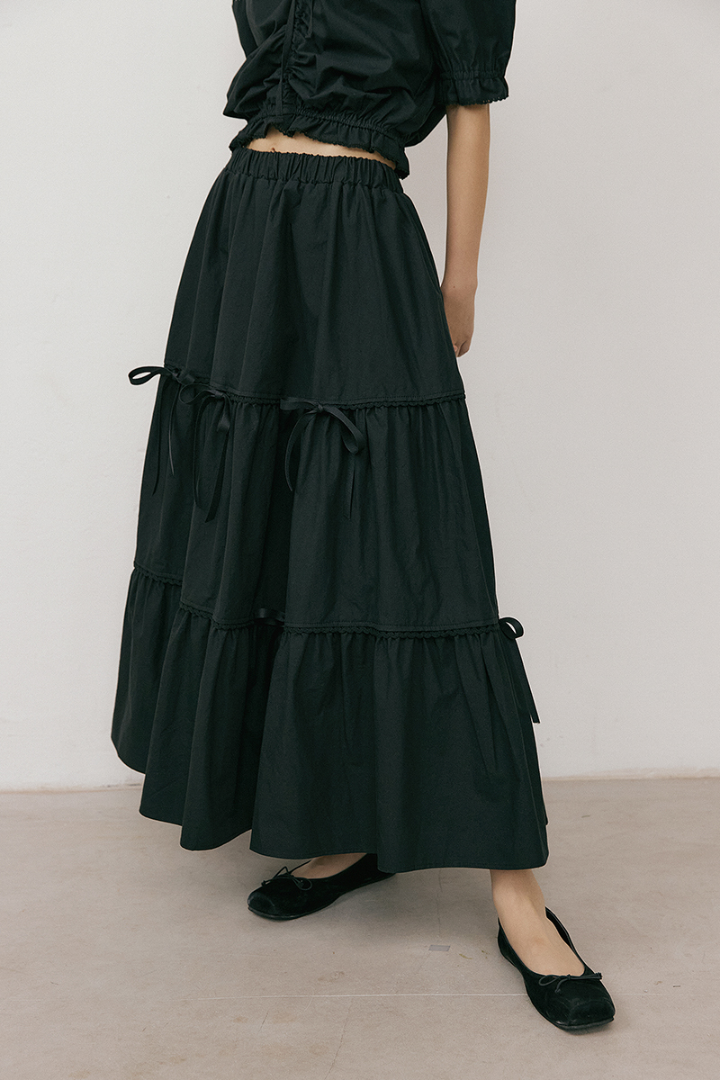 [예약배송/4/26 출고]French Cancan Skirt (black)
