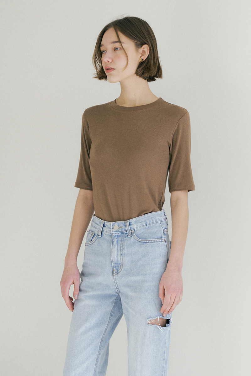 Soft color top (brown)