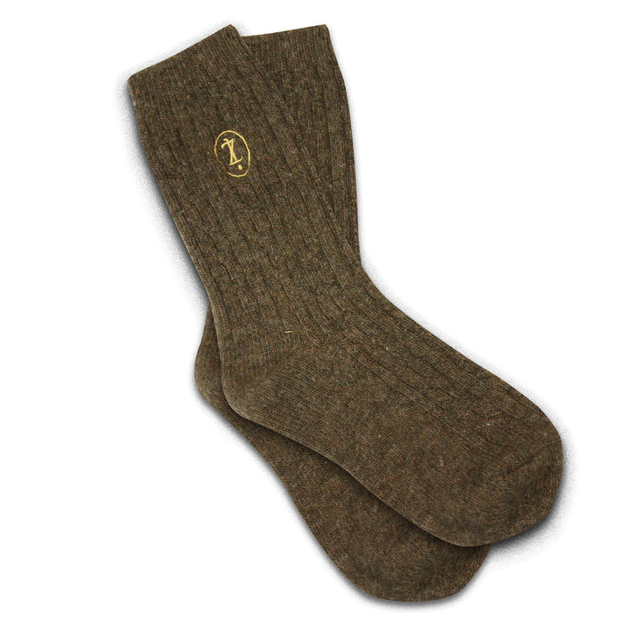 Lucirzu Wool twisted socks (brown)